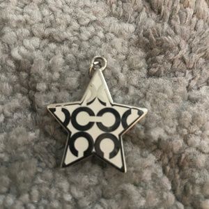 Coach star necklace pendant